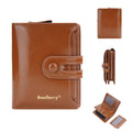 Women's PU leather card holder wallet showing multiple colour options