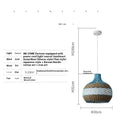 Vine woven rattan pendant lamp with silent wind design for Southeast Asian decor