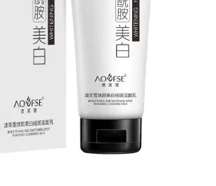100ml whitening freckle removing facial cleanser bottle with pore cleansing formula