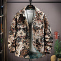 Casual lapel shirt coat with straight hem design and long sleeves in multiple colour options