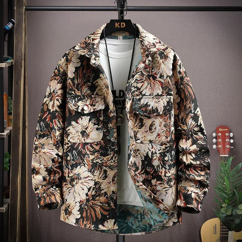 Casual lapel shirt coat with straight hem design and long sleeves in multiple colour options