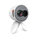 YG220 yellow LED projector showing front projection with 1080P support capability
