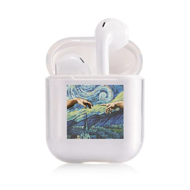 Transparent plastic protective cover for Apple AirPods charging case