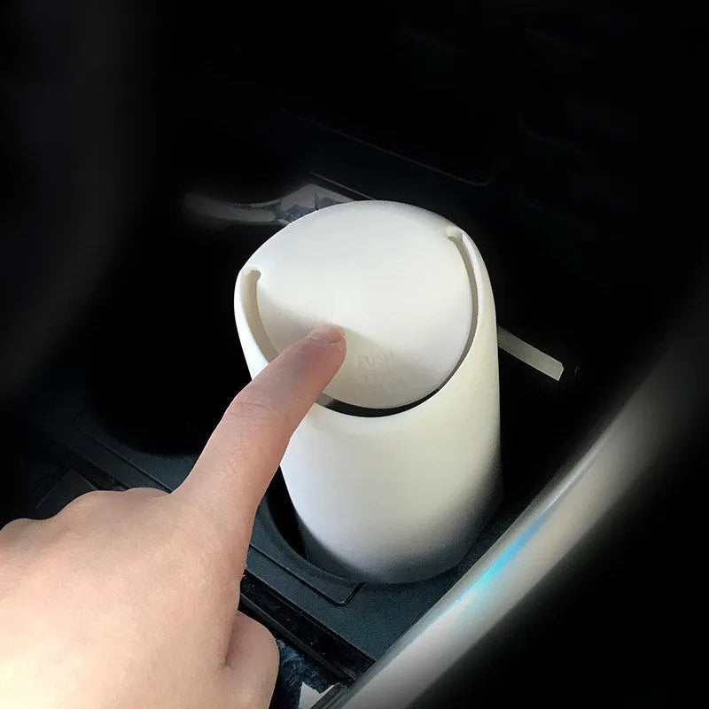 3R silicone car trash can in black 71mm diameter compact vehicle bin