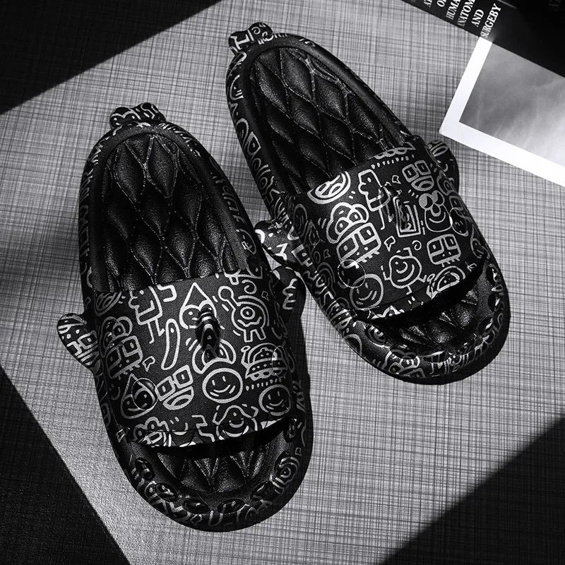 Couple shark design open toe EVA slippers available in multiple colours and sizes 36-45