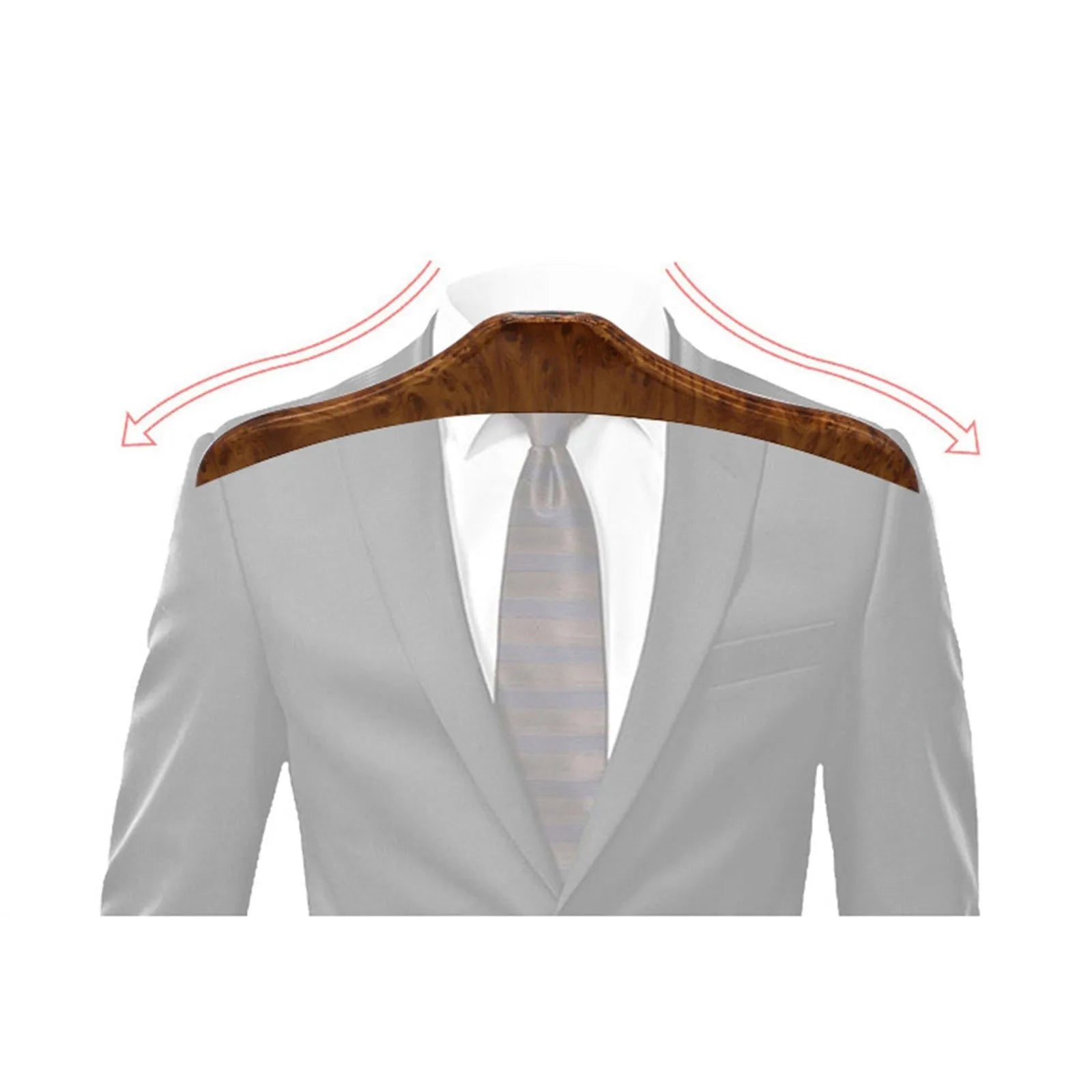 Wood yellow stainless steel car clothes hanger measuring 46.5cm by 23cm