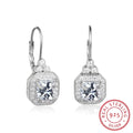 S925 sterling silver crown rhinestone earrings for women, European American style, EA102021