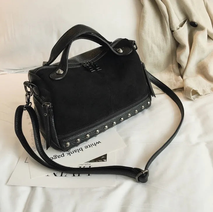 Soft PU leather women's casual tote shoulder bag in a choice of colours.