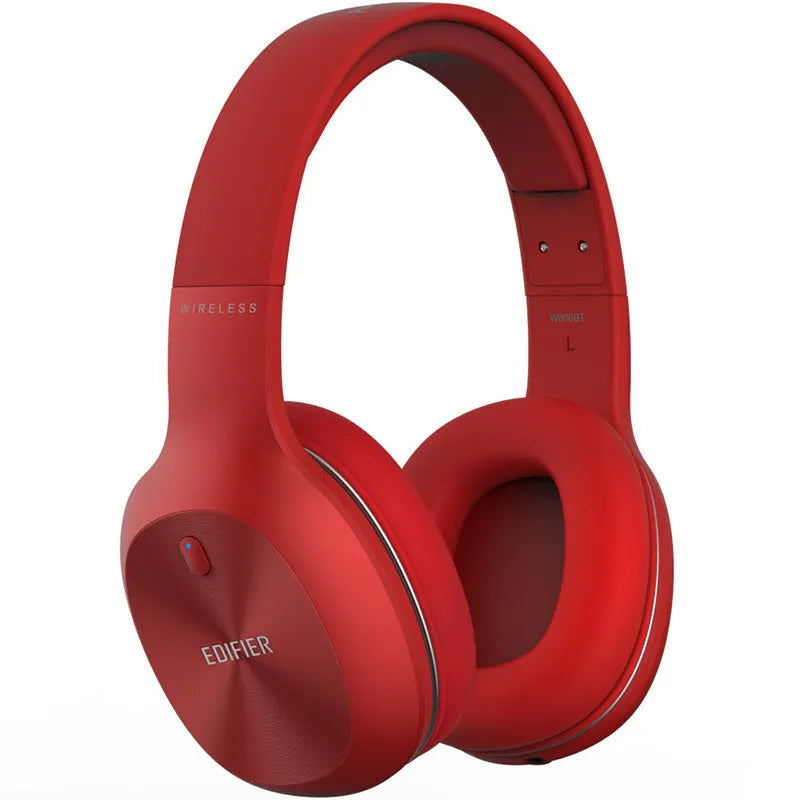 Bluetooth sports headset in black, red, or white colours showing wireless design for active use