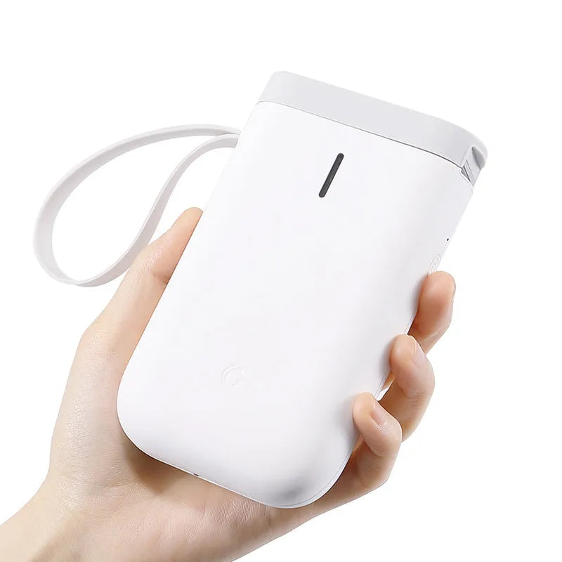 D11 Bluetooth thermal label printer with compact design and thermal paper