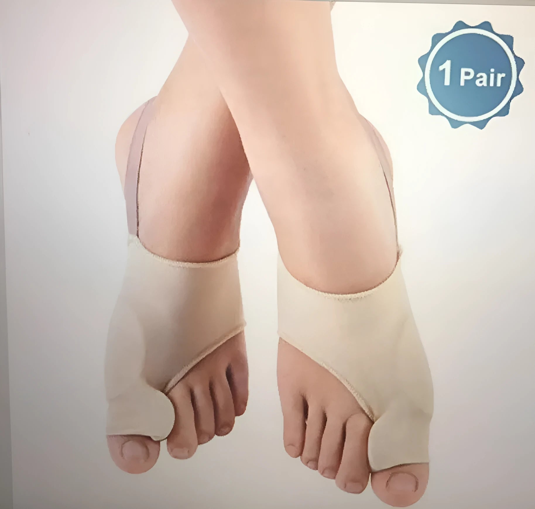 Corrective toe socks with silicone gel bunion pad in three sizes S M L