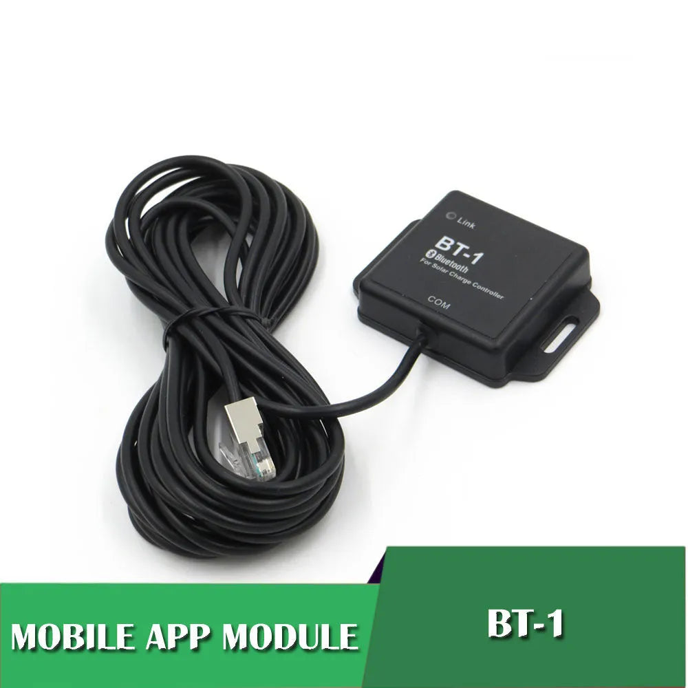Solar panel charge controller unit with Bluetooth module for 12V/24V battery systems