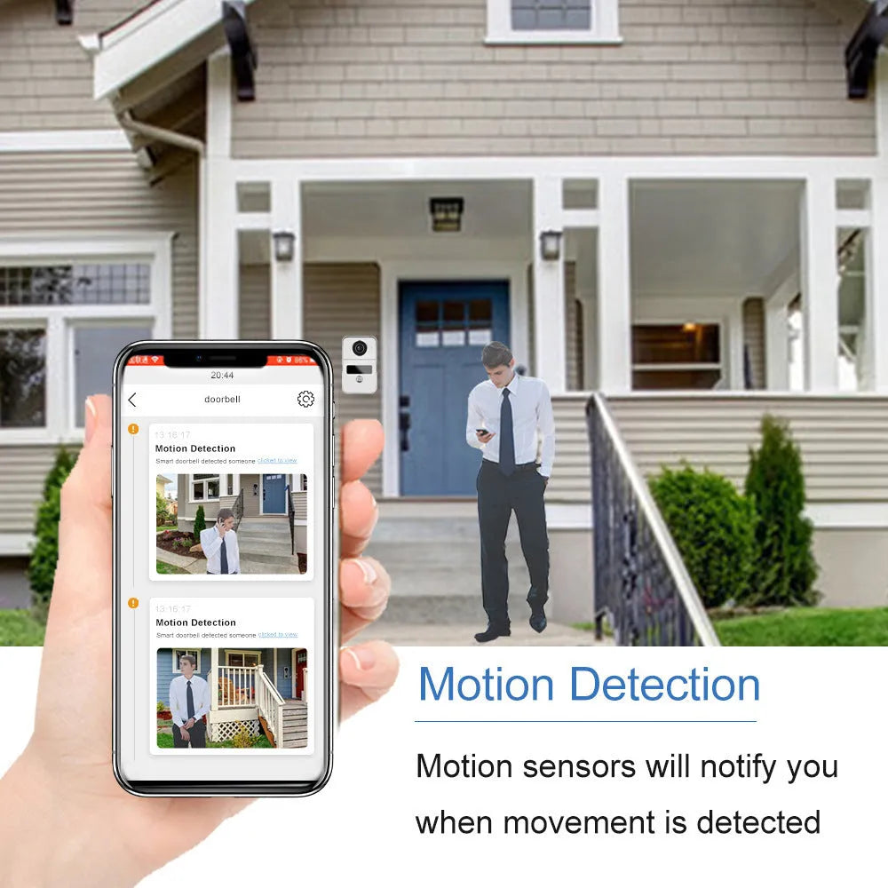 10-inch video intercom doorbell monitor with 1080P outdoor camera unit