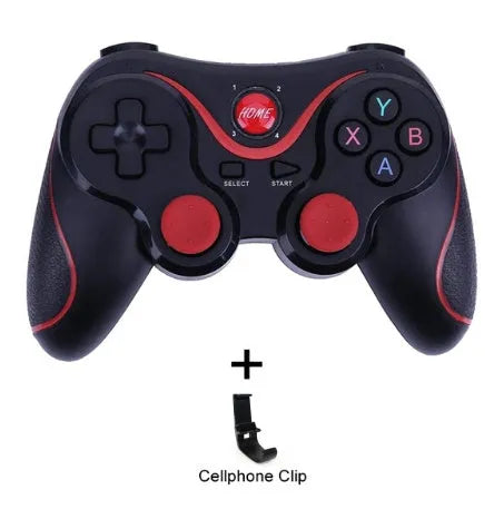 X3 upgraded Bluetooth wireless game controller for Android phones in black or white with optional accessories