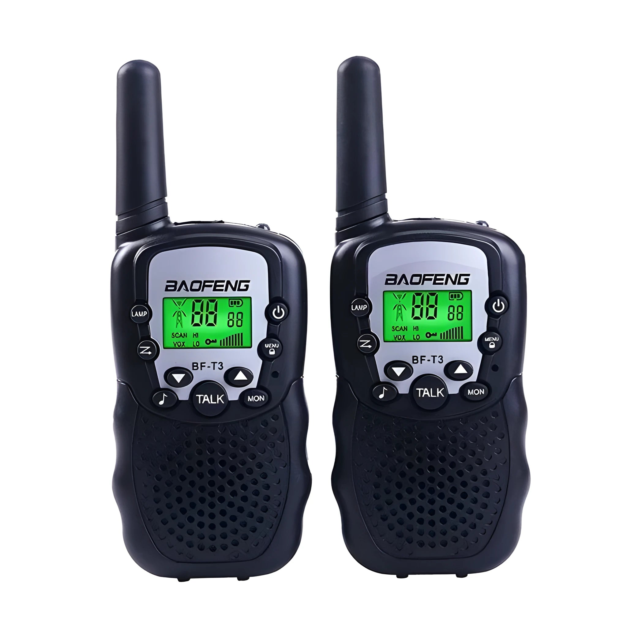 Children's walkie talkie handheld station in various colours with 22-channel capability