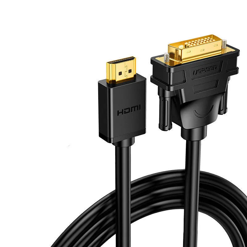 HDMI adapter cable for laptop to external monitor or projector connection, showing different length options.