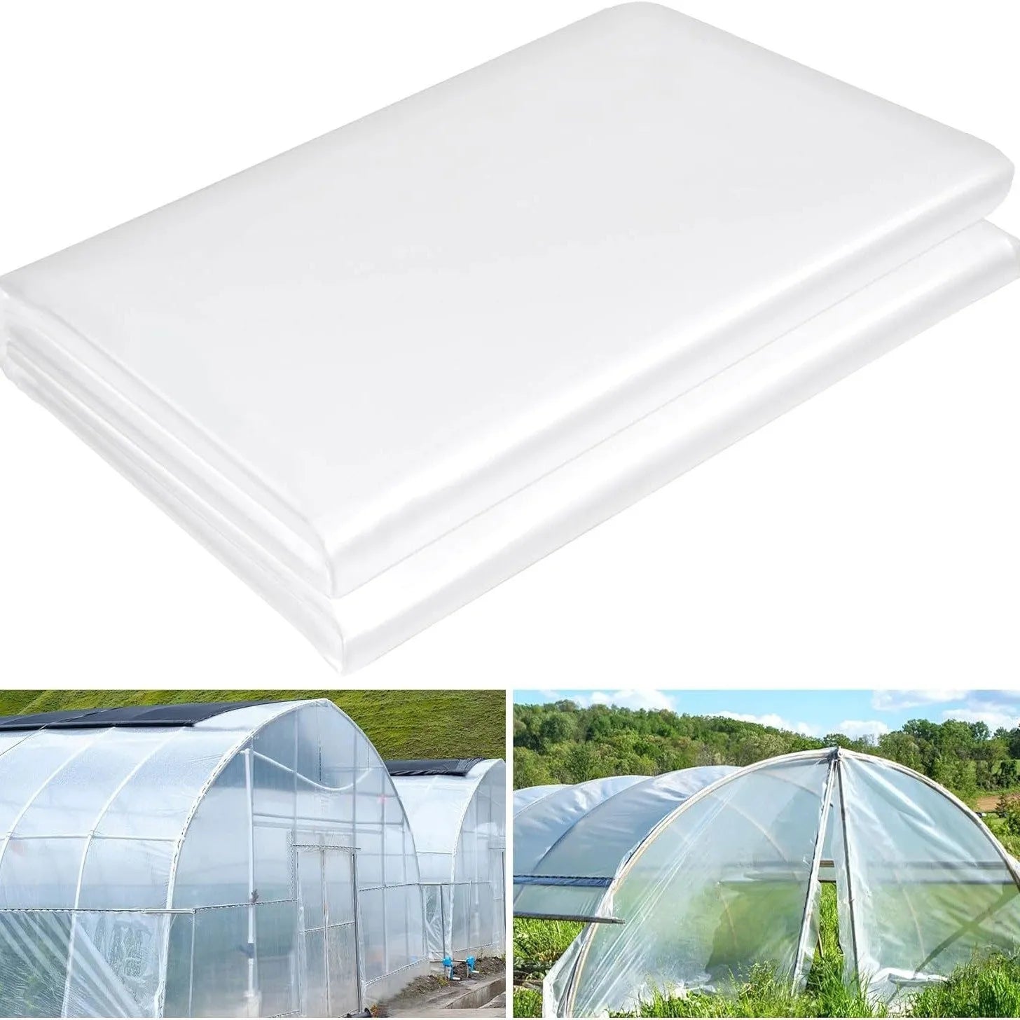 4×8 metre transparent plastic greenhouse film for cold-proof vegetable shed covering
