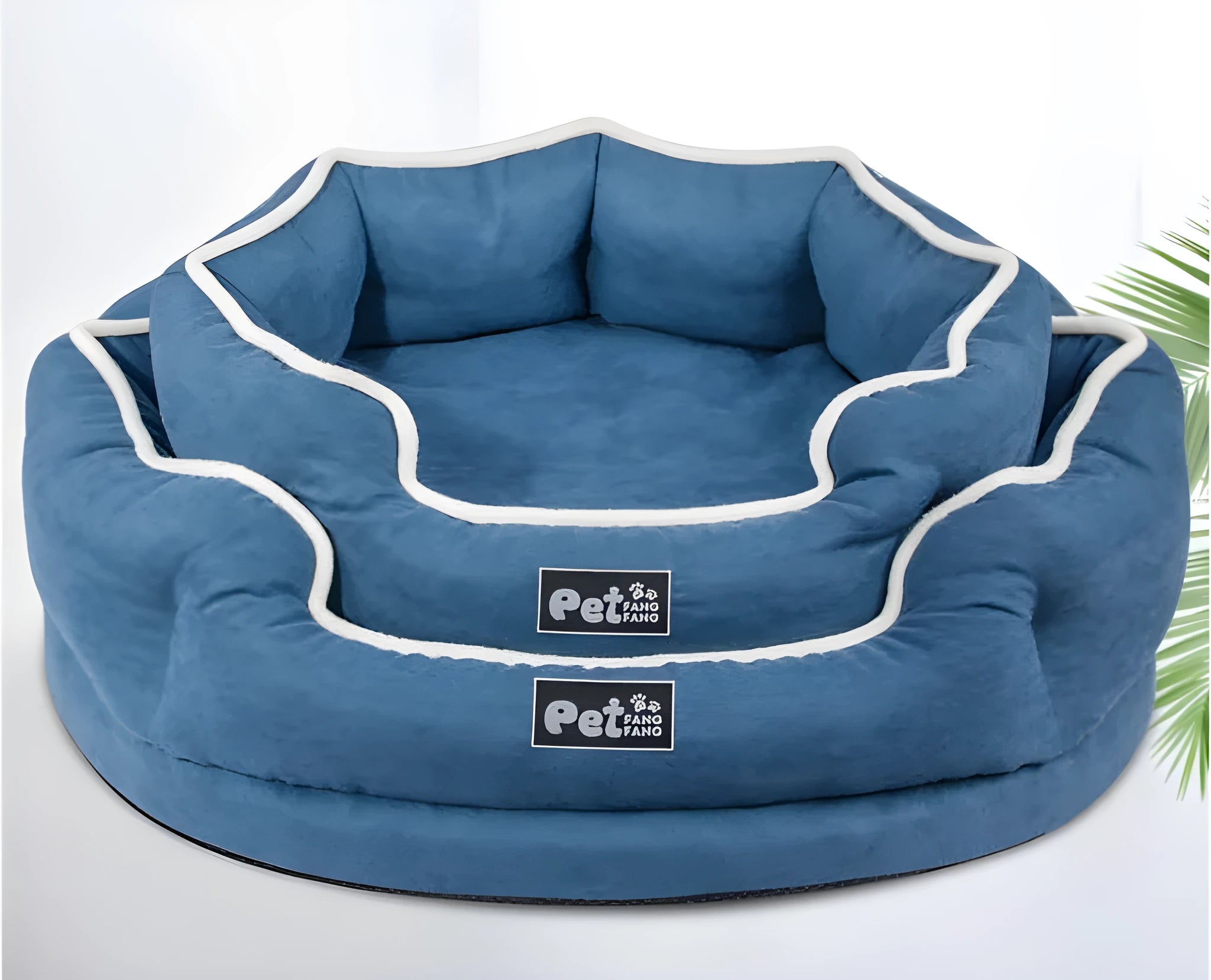 Removable pet bed mattress in grey cloth with tear and bite resistant fabric for cats and dogs S size