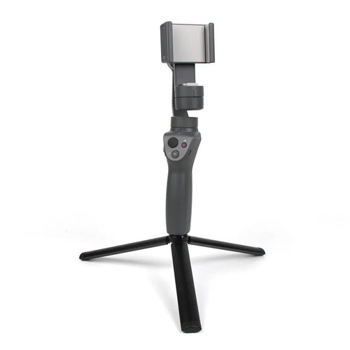Black aluminium mobile phone tripod with PTZ head for iPhone compatibility