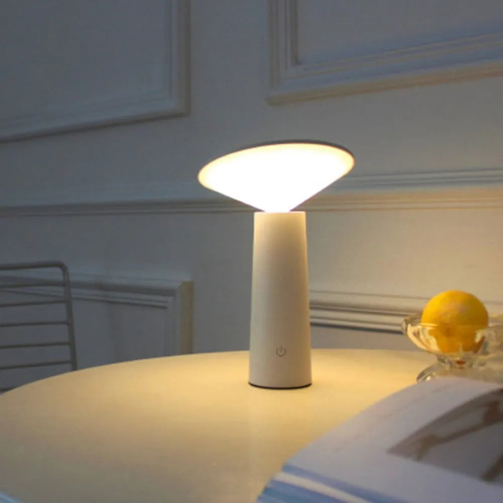 Black USB LED reading lamp with adjustable head and touch sensor control