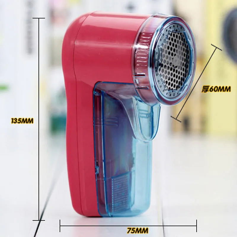 Cordless electric lint remover device for clothing fabric care