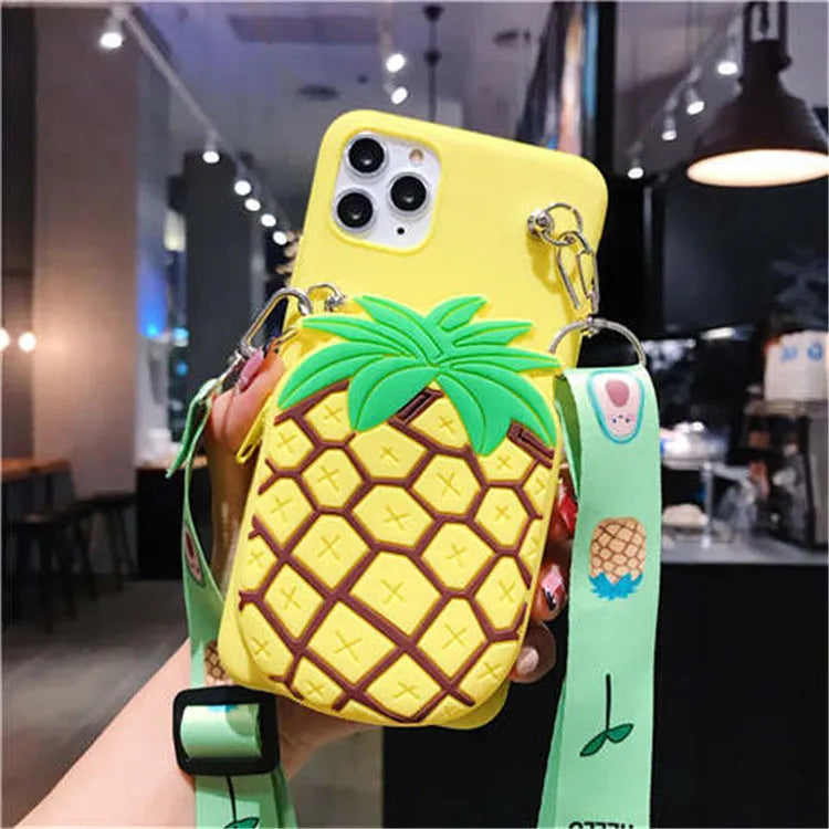 Cartoon camouflage silicone wallet case for Huawei smartphones in six colour options