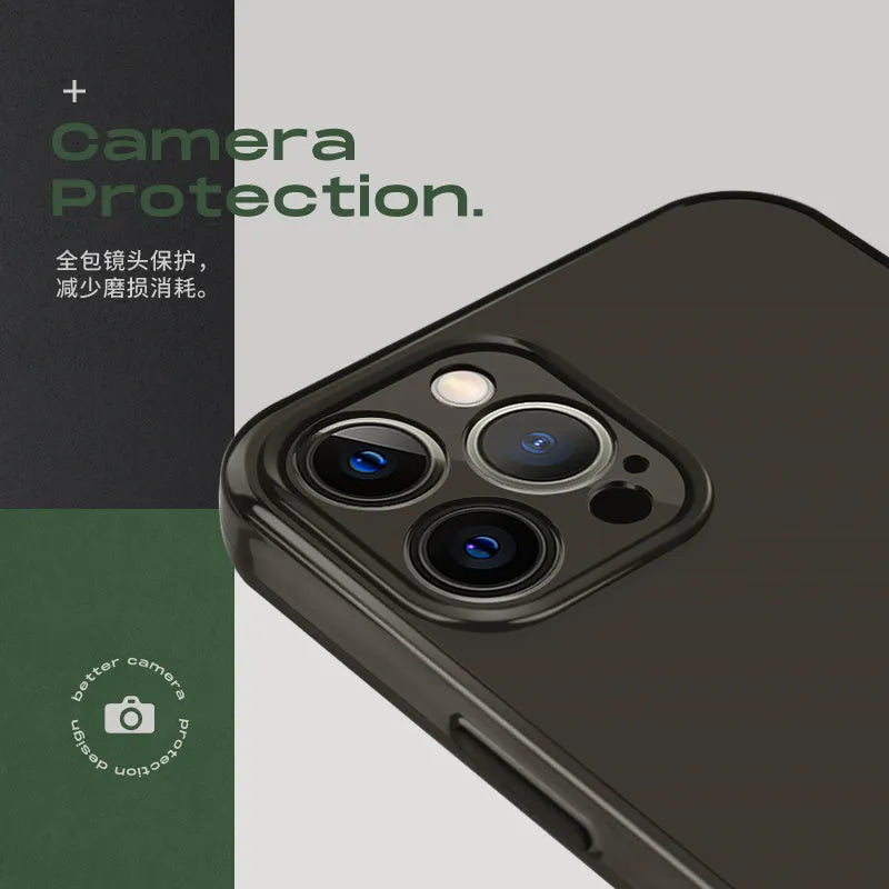 Black TPU iPhone case showing Mars Ticket design on iPhone 13 Pro Max with precise camera and port cutouts