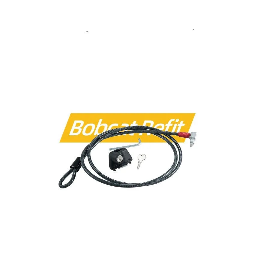 Plastic-sheathed steel cable lock for roof racks in 1200mm and 600mm lengths.