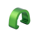 Small aluminium alloy C-shaped buckle in multiple colours for fishing tackle repair.