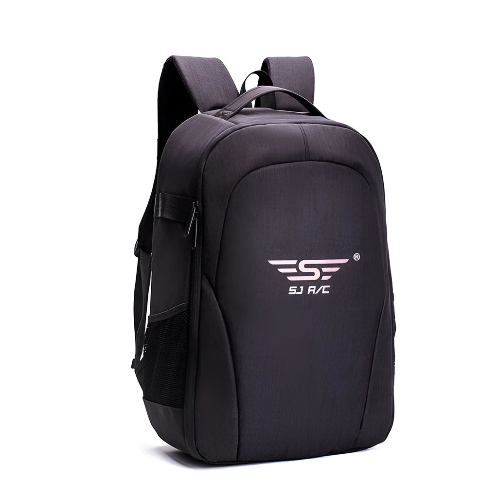Black Oxford cloth UAV waterproof backpack with multiple compartments for drone and photography equipment