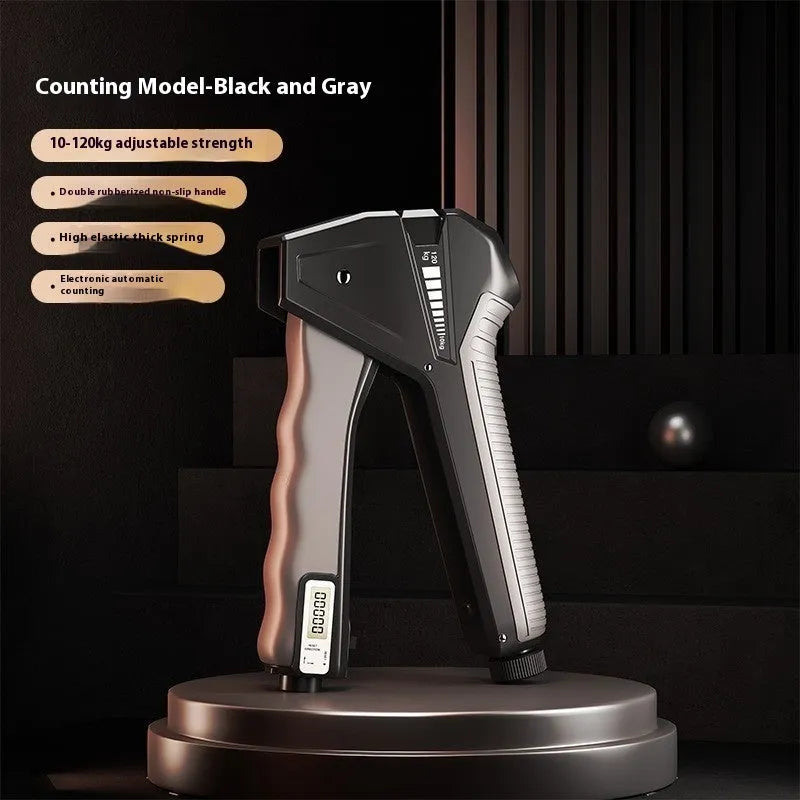 Adjustable hand gripper exercise equipment with mechanical counter in multiple colour options
