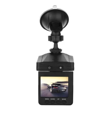 H198 HD car dash cam recorder with six infrared lights around lens and 2.4-inch screen