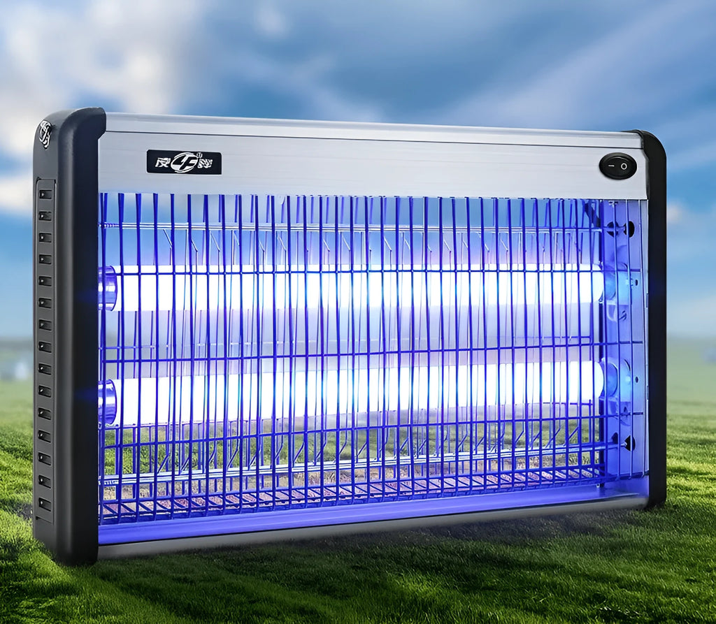 Electric mosquito killing lamp for indoor insect control in homes and restaurants