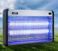 Electric mosquito killing lamp for indoor insect control in homes and restaurants