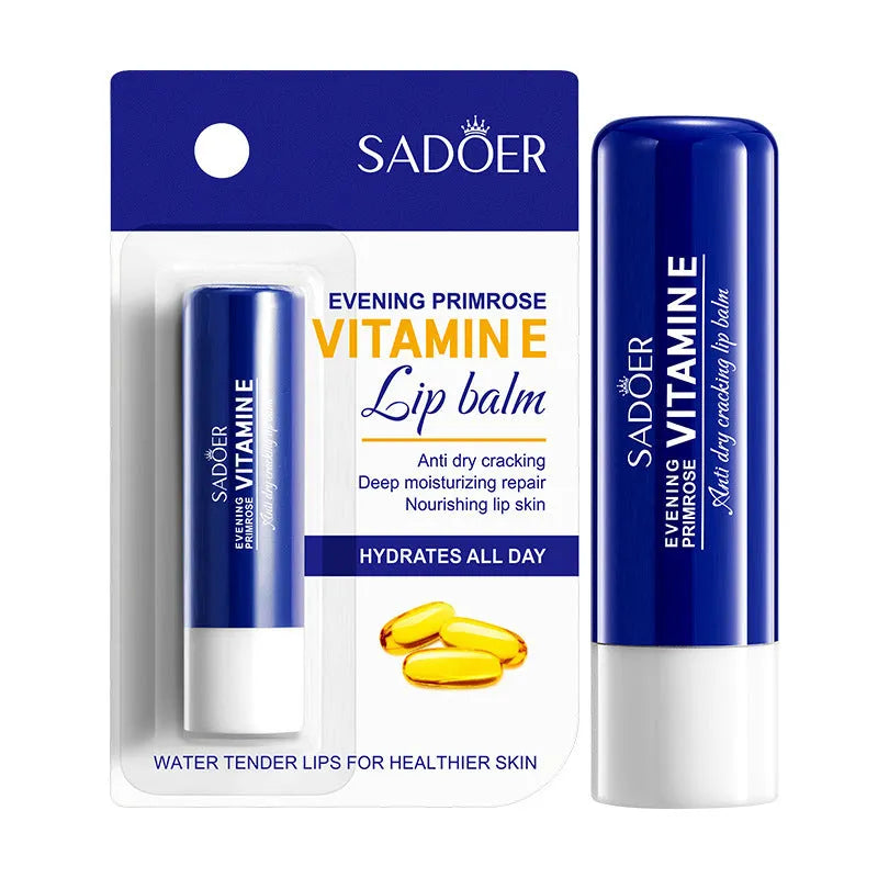 Anti-chapped moisturising lipstick in multiple flavour variants with hyaluronic acid and vitamin E