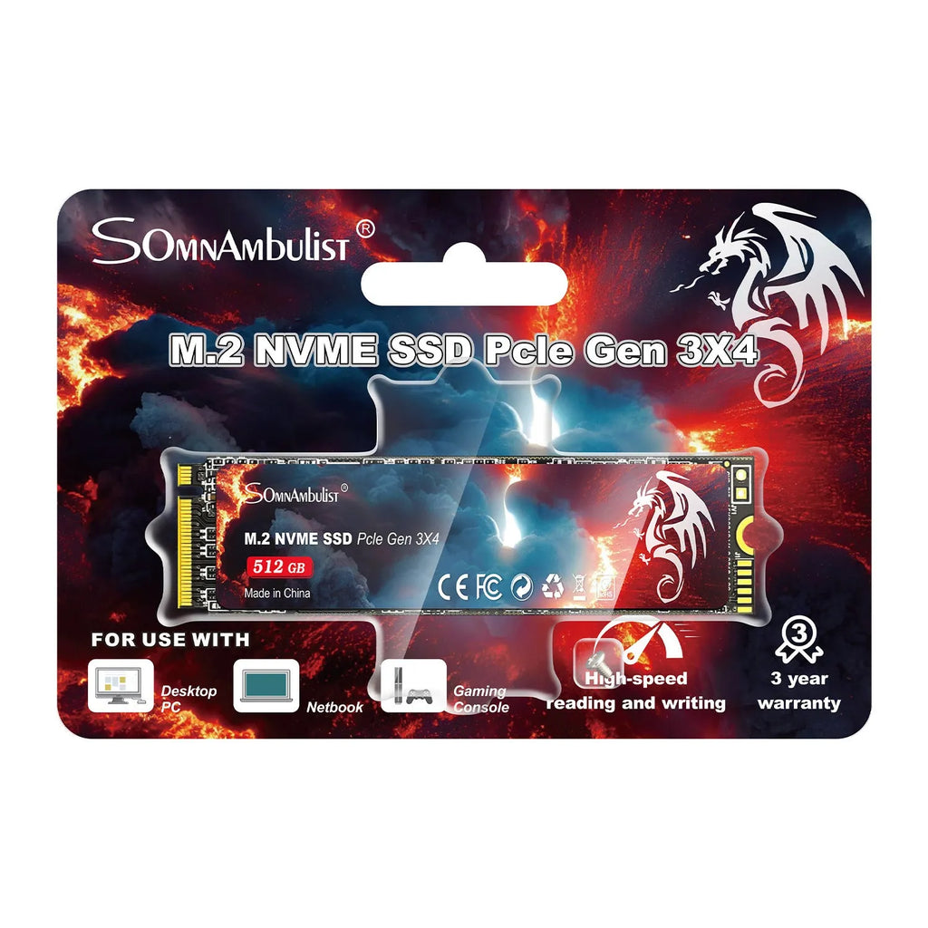 M.2 solid state drive for desktop computers with PCIe 3.0 interface