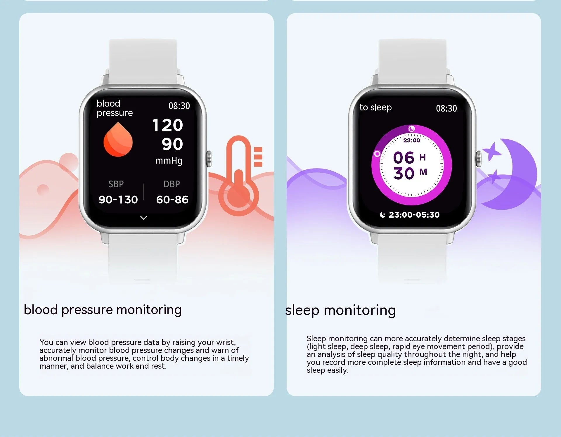 Bluetooth smart watch with AI voice control and heart rate monitoring function in multiple colour options