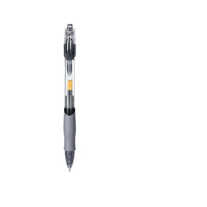 Black, blue and red 0.5mm gel pen with plastic construction for office and writing use