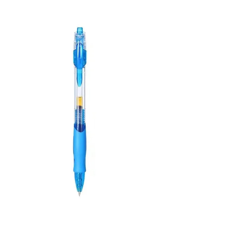 Black, blue and red 0.5mm gel pen with plastic construction for office and writing use