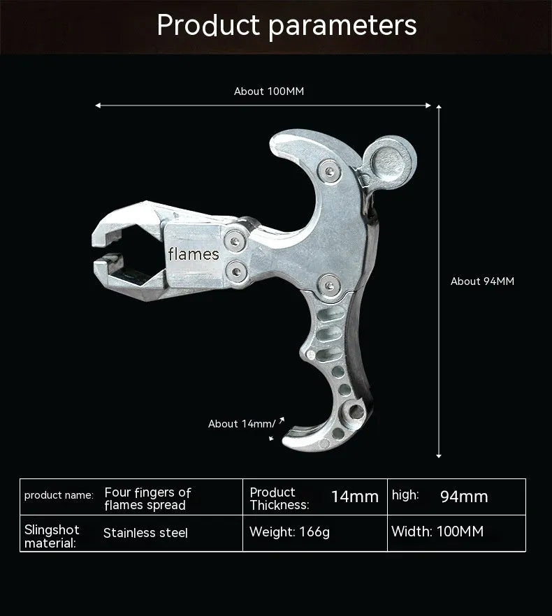 Zinc alloy archery release aid with a two-axis harpoon clip mechanism
