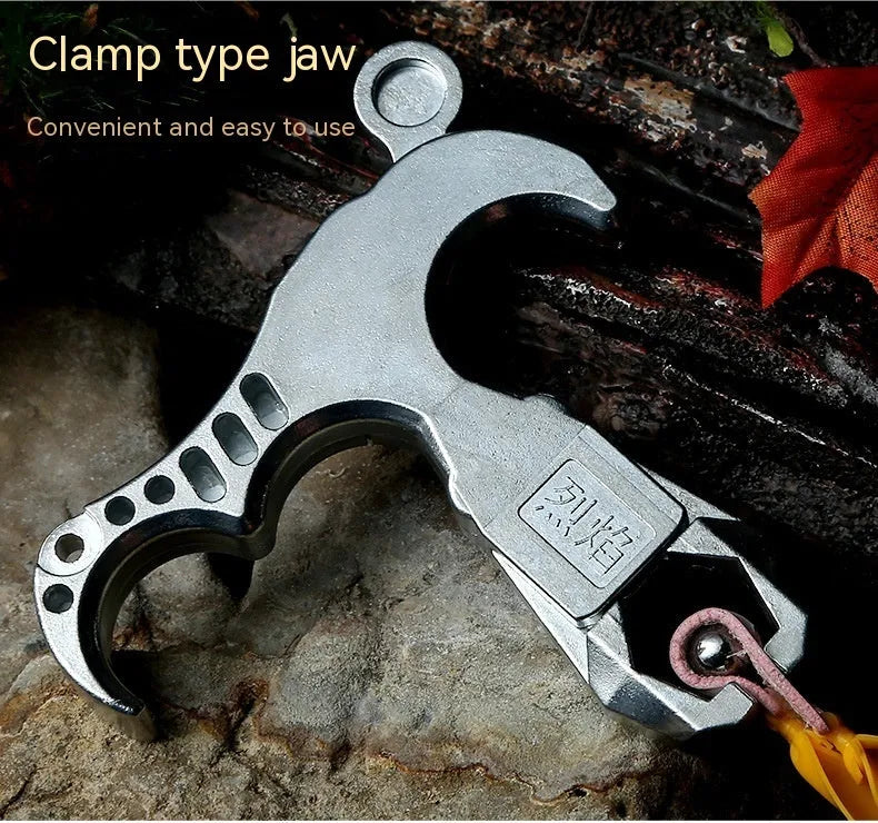 Zinc alloy archery release aid with a two-axis harpoon clip mechanism