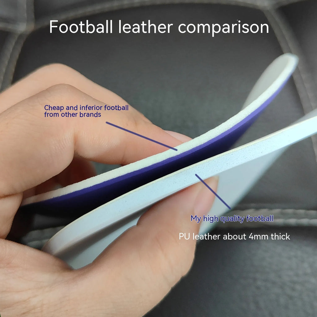 Fluorescent green seamless thermal adhesive patch football size 5 for club training and matches