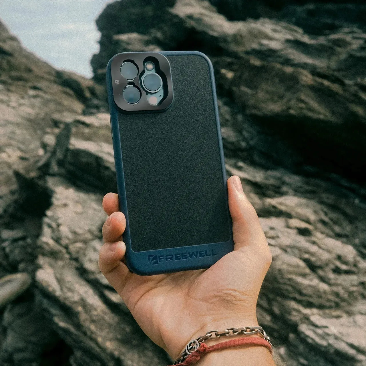 Black slim fit phone case for iPhone 13 Pro, 14 Pro, and 15 Pro and Pro Max models.