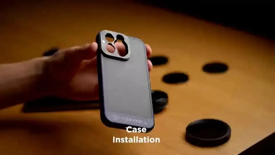 Black slim fit phone case for iPhone 13 Pro, 14 Pro, and 15 Pro and Pro Max models.