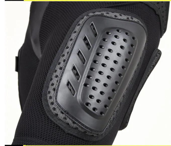 Black cycling hip pad protective pants shown in available sizes S, M, L, and XL
