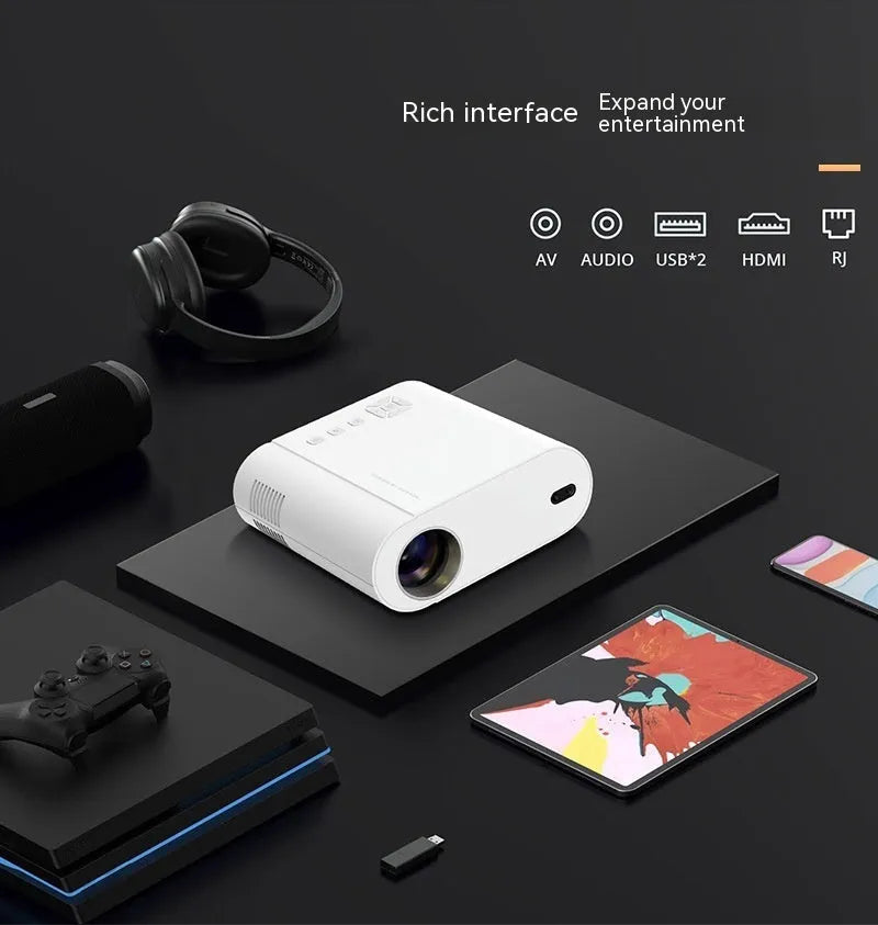 White T07 Full HD Smart Projector with 320 ANSI lumen brightness and Android operating system