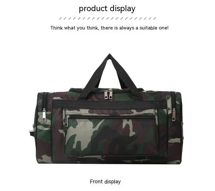 Camouflage waterproof luggage bag with below 20 litre capacity and polyester lining