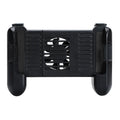 Black Bluetooth game controller for Apple iPhone mobile gaming with cooling function