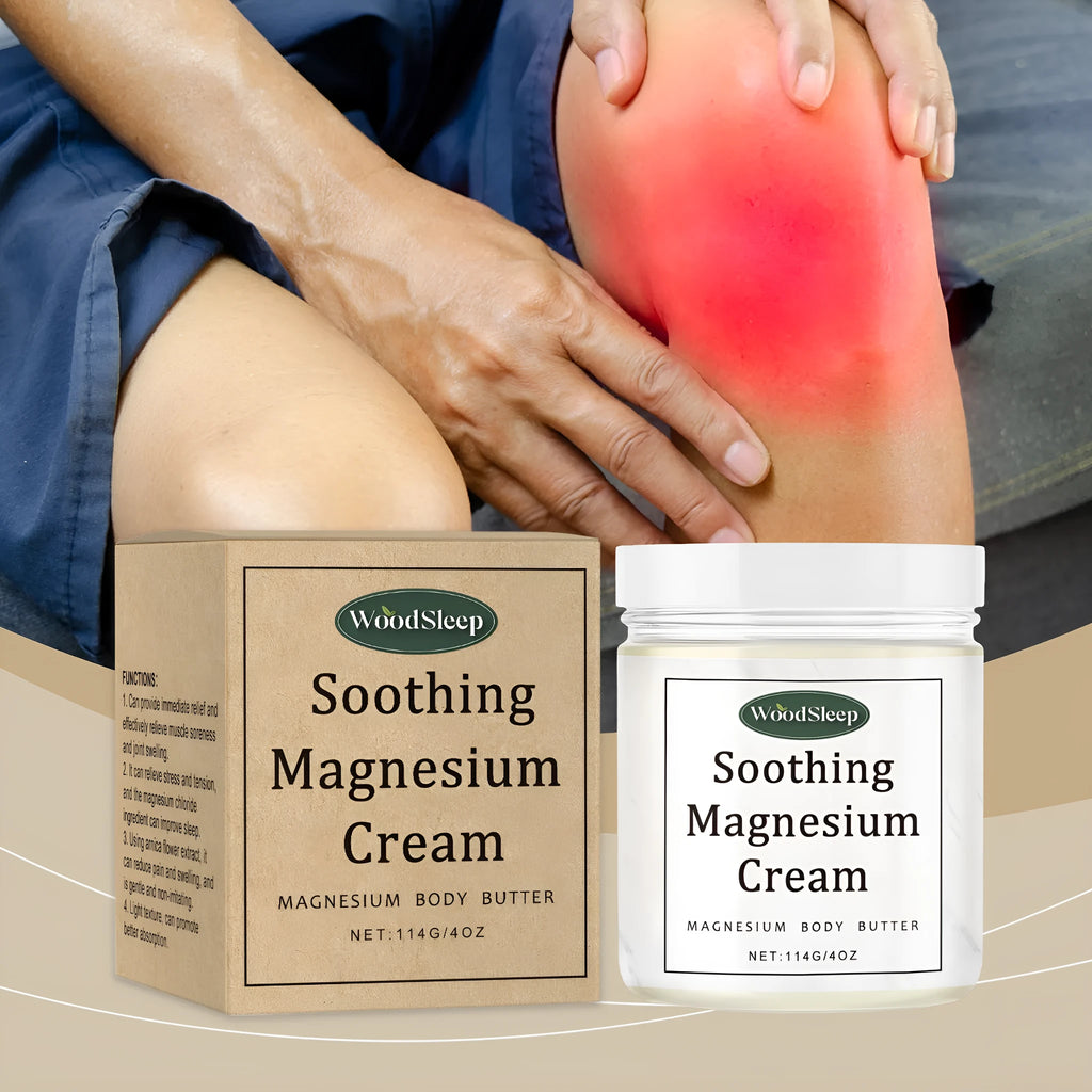 114g jar of magnesium cream for post-exercise body care with allantoin formula