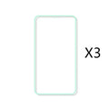 Luminous full cover tempered glass screen protector for iPhone glowing in the dark.